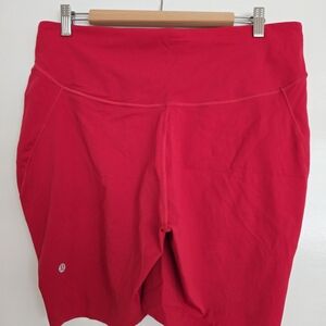 Lululemon Red Bike Shorts